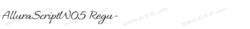 AlluraScriptW05 Regu字体转换